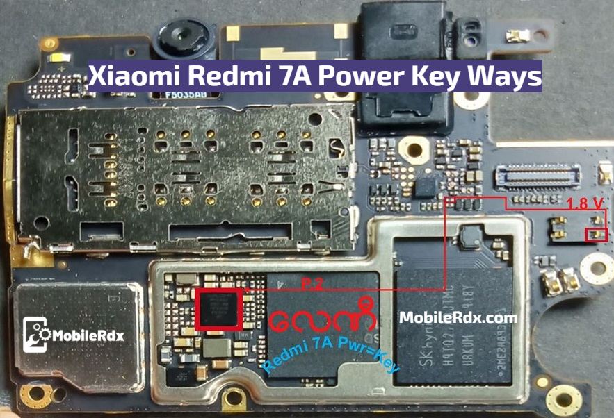 Redmi 7A Power Key Ways On-Off Button Jumper Solution