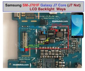 Samsung Galaxy J7 Nxt J701F Display Light Ways Backlight Solution 300x250