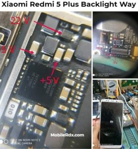 Xiaomi Redmi 5 Plus Backlight Way LCD Light Solution 278x300