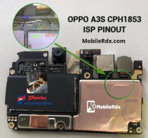 Oppo A3s CPH1853 ISP Pinout 300x280