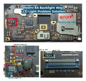 Redmi 8A Backlight Way LCD Light Problem Solution 300x283