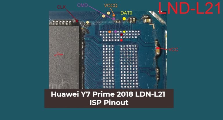 Huawei Y7 Prime 2018 LDN-L21 ISP Pinout Ways