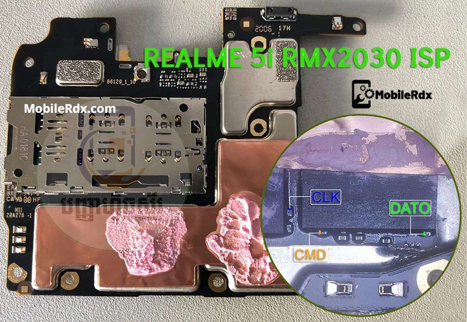 Realme 5i RMX2030 ISP Pinout