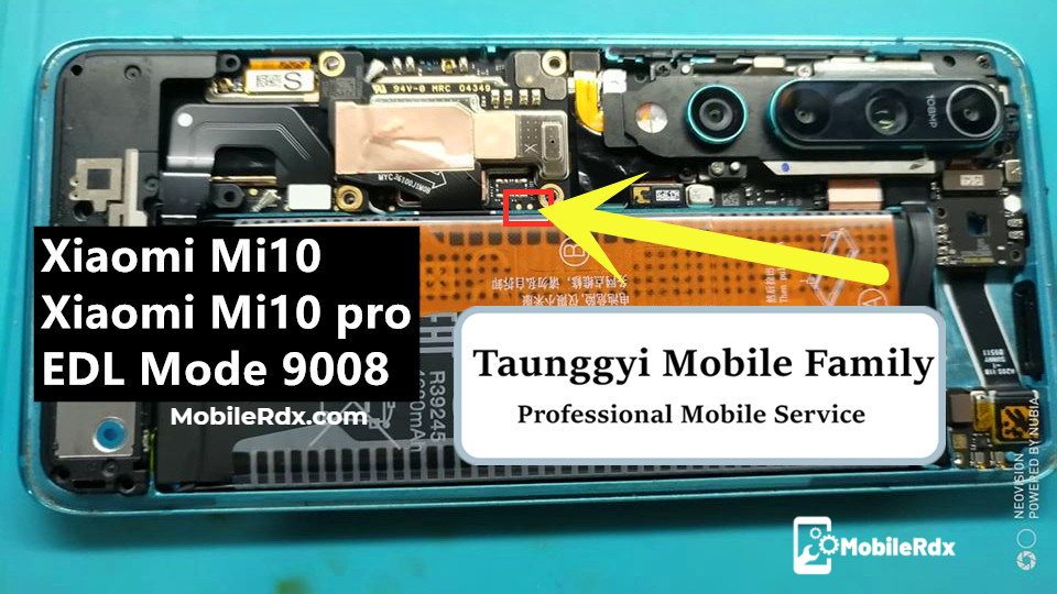 Xiaomi Mi 10 EDL Test Point Boot Mi 10 Into EDL 9008 Mode