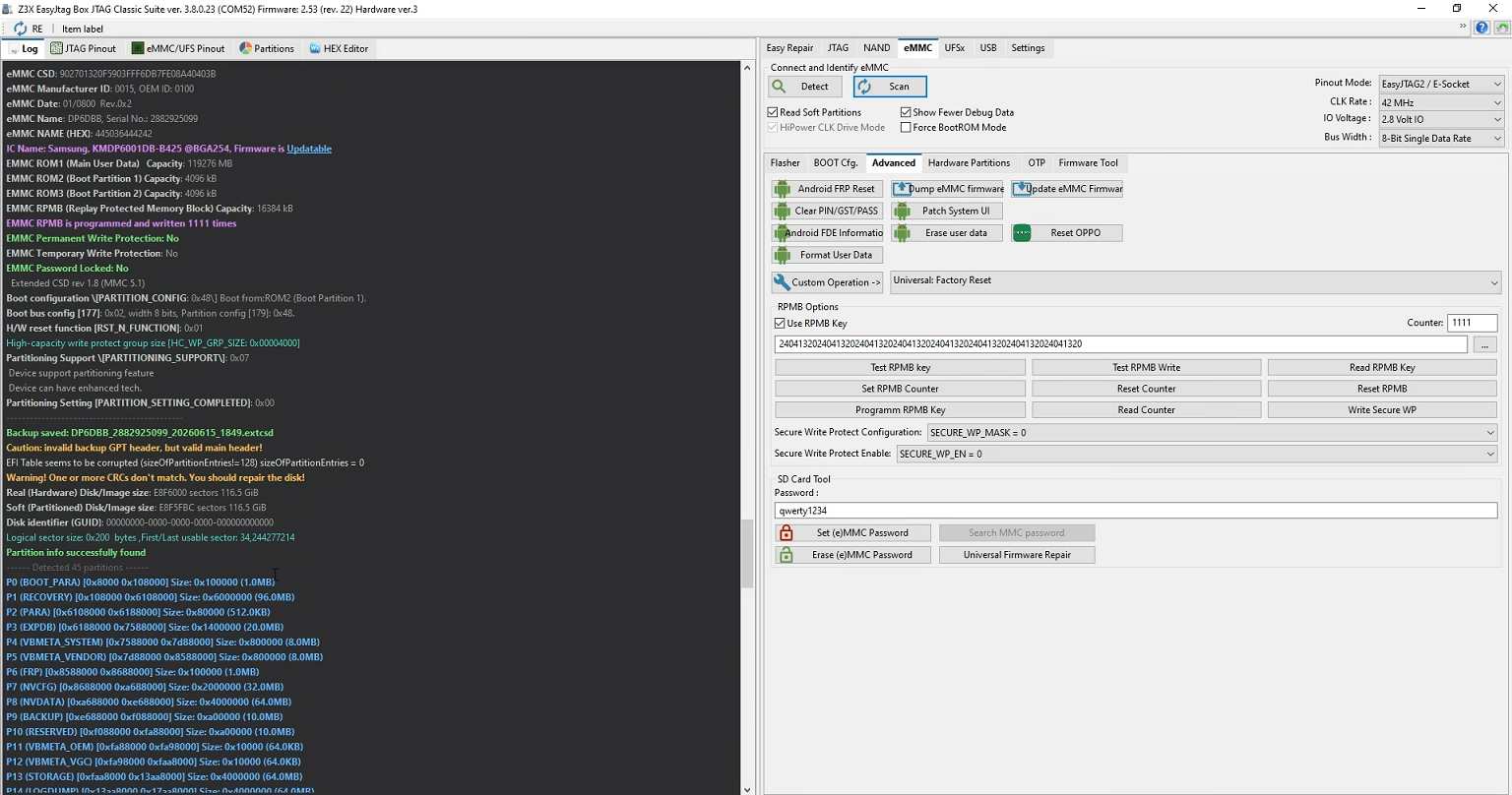 Easy JTAG Plus Box Tool Open Window Easy JTAG Plus Box Tool Open Window