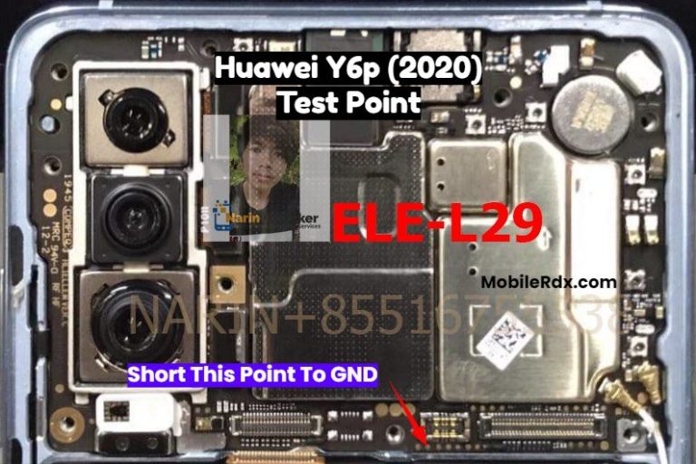 Huawei Y6p Test Point For Remove User Lock, FRP And Flashing