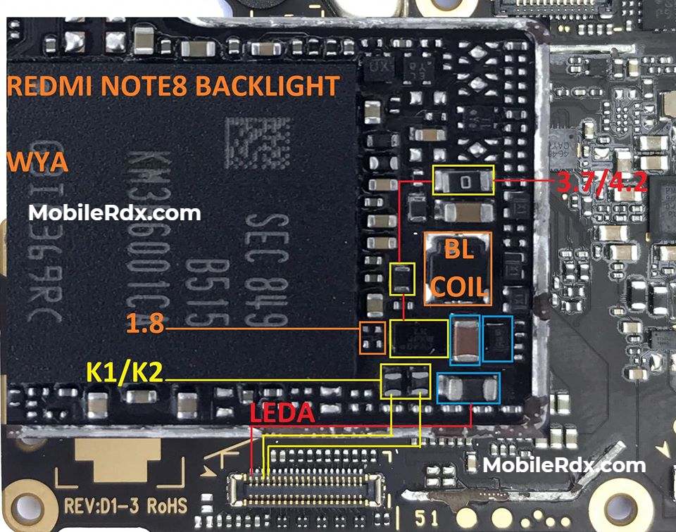 Redmi Note 8 Display Light Ways Backlight Problem Repair Solution