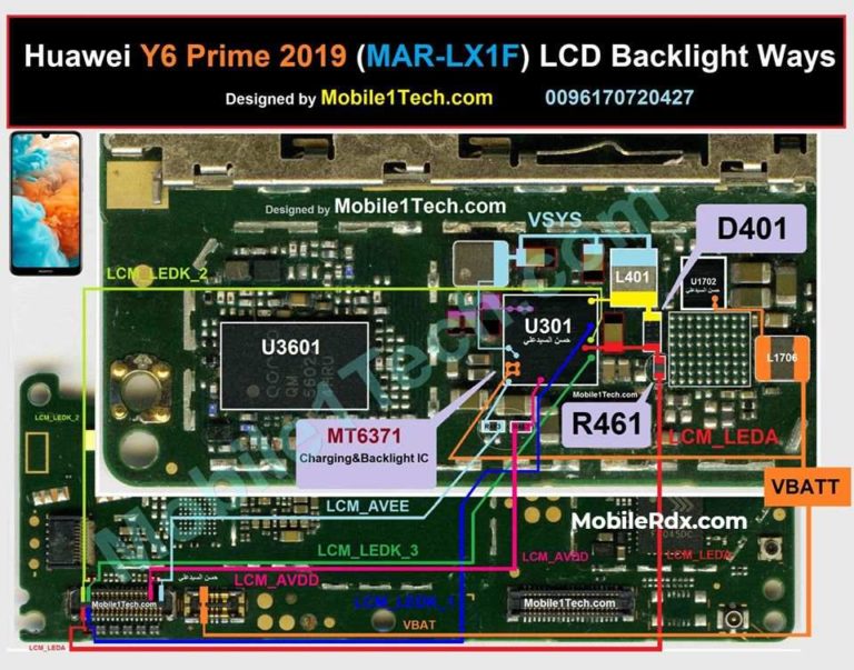 Huawei Y6 Prime (2019) Backlight Ways Display Light Problem Solution