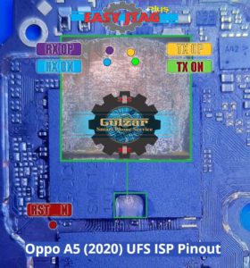 Oppo A5 2020 UFS ISP Pinout 280x300