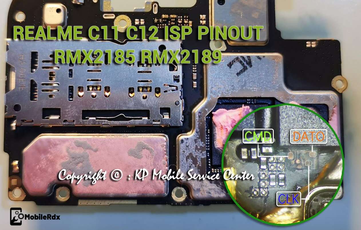 Realme C11 ISP Pinout to ByPass FRP and Pattern Lock