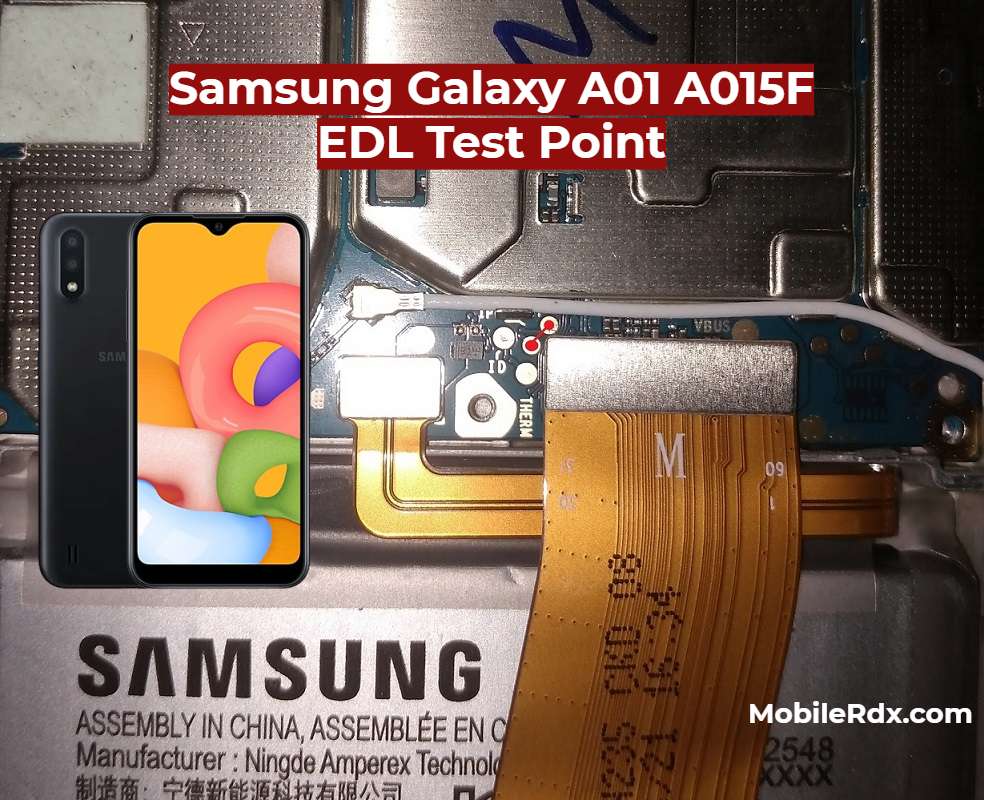 Samsung A01 A015F EDL Test Point EDL 9008 Mode