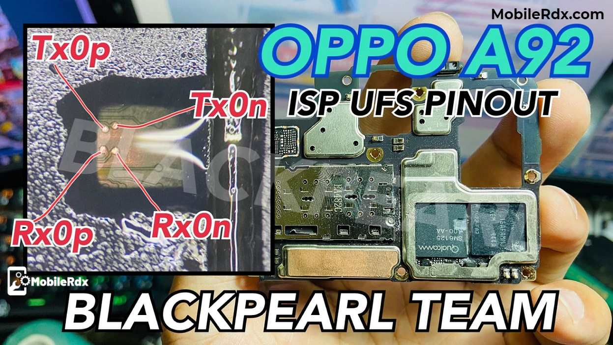 Oppo A92 UFS ISP Pinout to ByPass FRP User Lock
