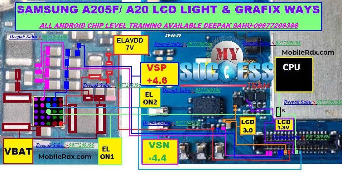 Samsung Galaxy A20 A205F Backlight Ways And Display Solution