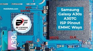 Samsung Galaxy A30s A307G ISP Pinout EMMC Ways 300x165