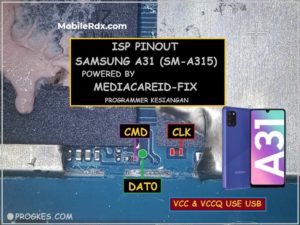 Samsung Galaxy A31 A315 ISP EMMC PinOUT   Test Point 300x225