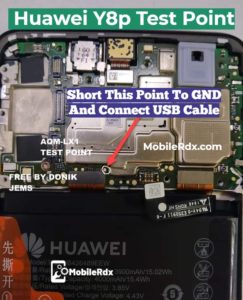 Huawei Y8p Test Point For Remove User Lock FRP And Flashing 243x300