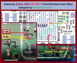Samsung A20s A207F Power Key Way   Volume Button Jumper Solution 300x246