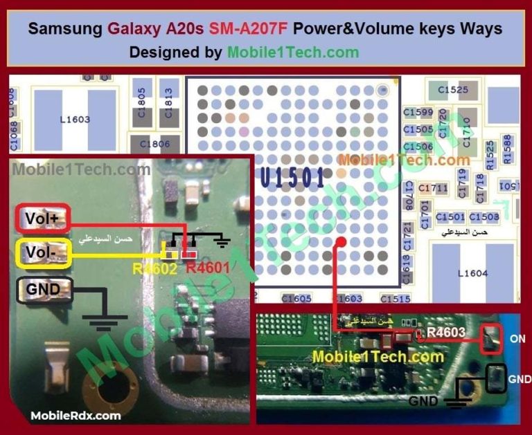 Samsung A20s A207F Power Key Way Volume Button Jumper Solution