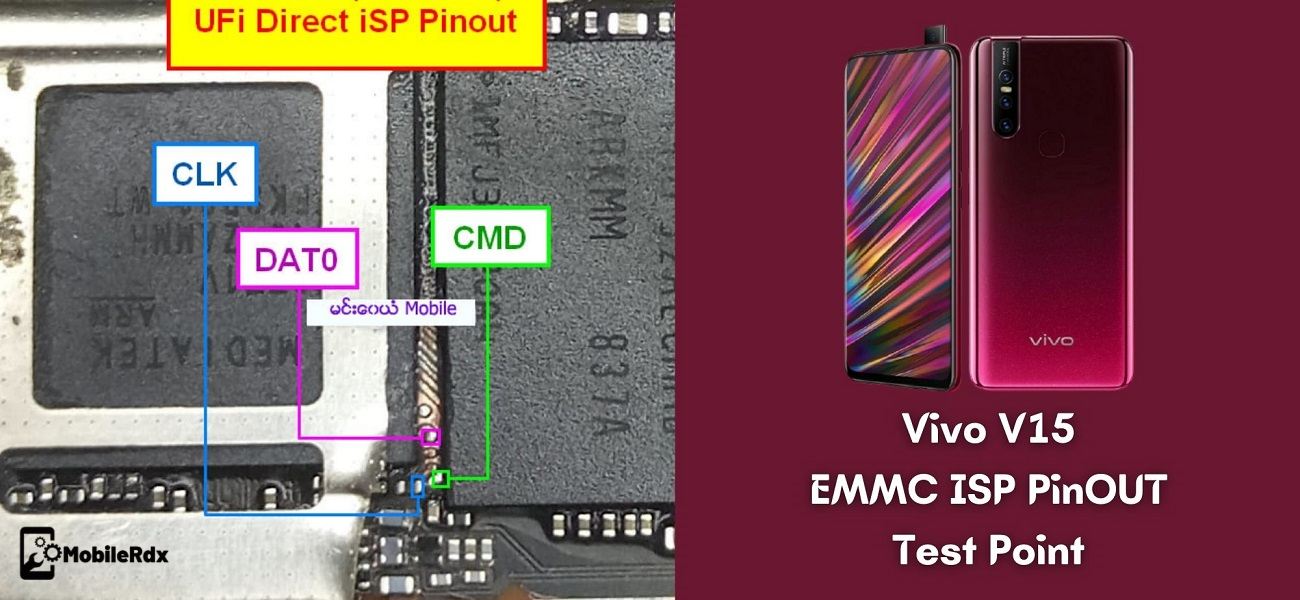 Vivo V15 EMMC ISP PinOUT   Test Point