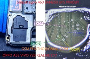 Oppo A53 UFS ISP PinOUT   Remove FRP Pattern Using Easy JTAG Plus 300x199