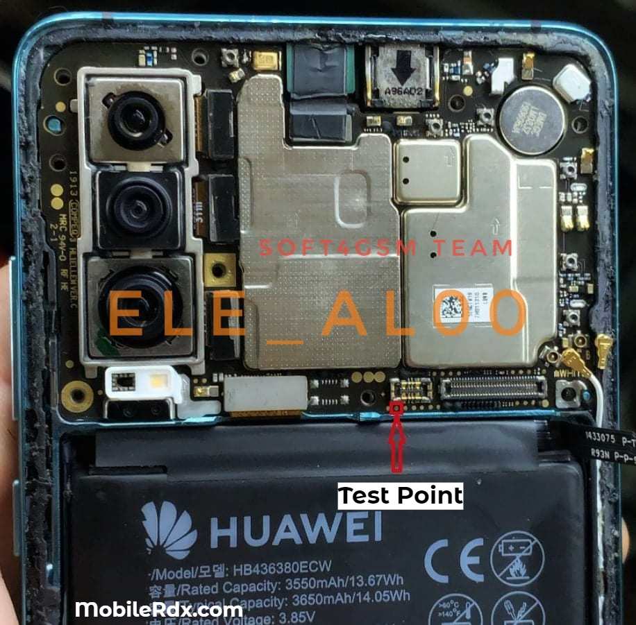 Huawei P30 ELE AL00 Test Point Boot Into Download Mode