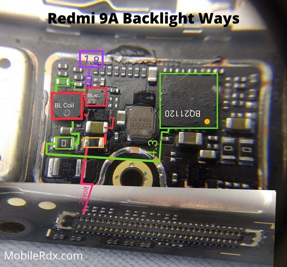 Redmi 9A Backlight Ways Display Light Problem Repair Solution