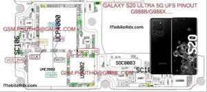 Samsung Galaxy S20 Ultra UFS ISP Pinout   Remove FRP   Pattern   Password 300x134