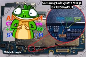 Samsung Galaxy M12 M125F ISP UFS PinOUT 300x201
