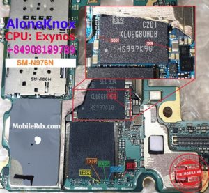 Samsung Galaxy Note 10 Plus 5G N976N ISP UFS PinOUT 300x277