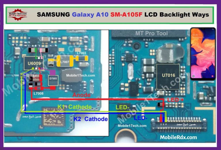 samsung a10 lcd light problem