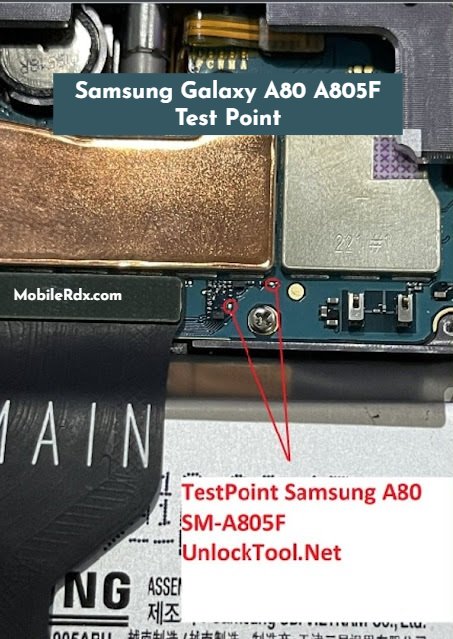 Samsung Galaxy A80 A805F Test Point