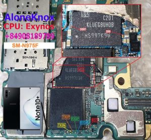 Samsung Galaxy Note 10 UFS ISP Pinout   Test Point 300x277