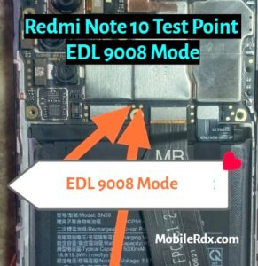 Xiaomi Redmi Note 10 Test Point   EDL 9008 Mode 291x300