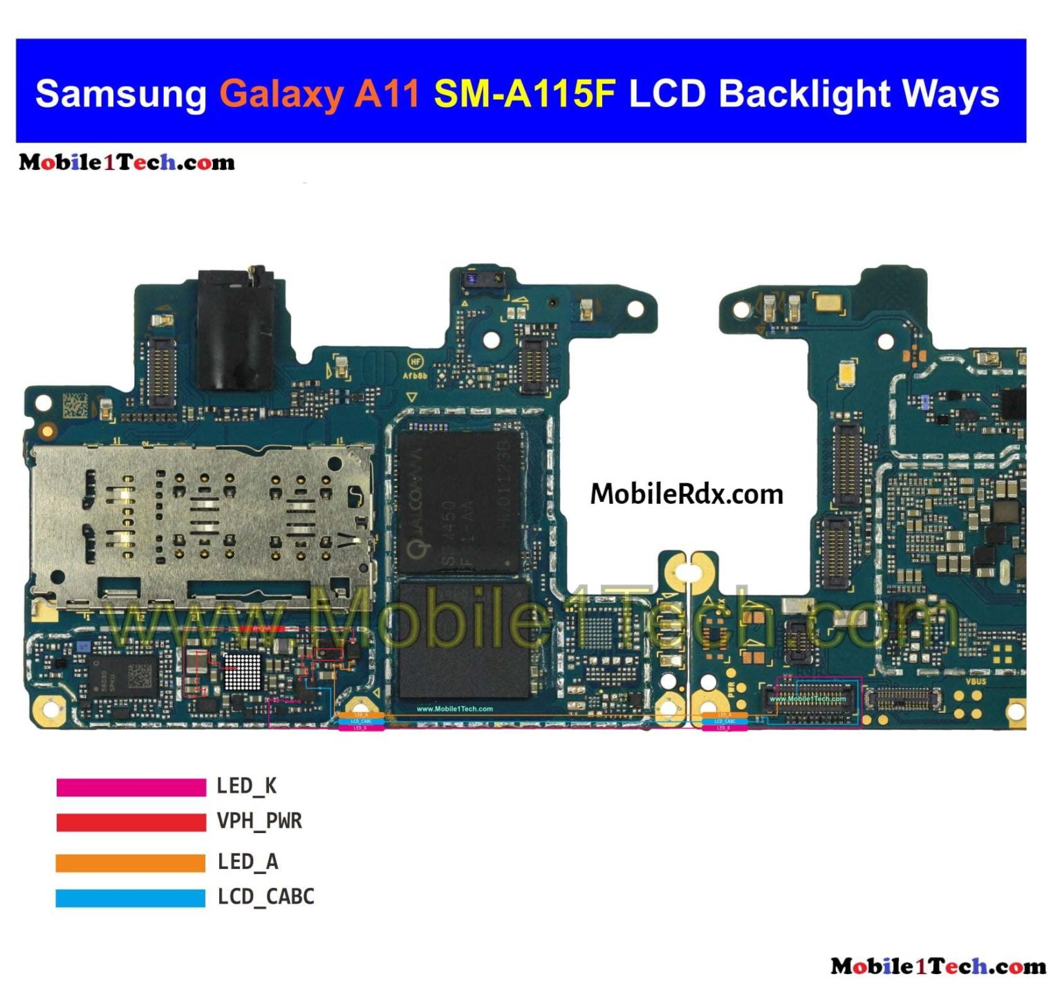 Samsung Galaxy A11 A115F Backlight Ways Repair Display Light Problem