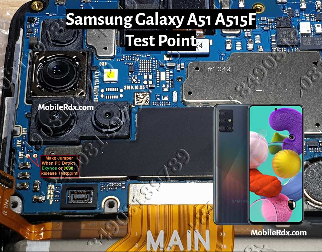 Samsung Galaxy A51 A515F Test Point   Emergency Download mode