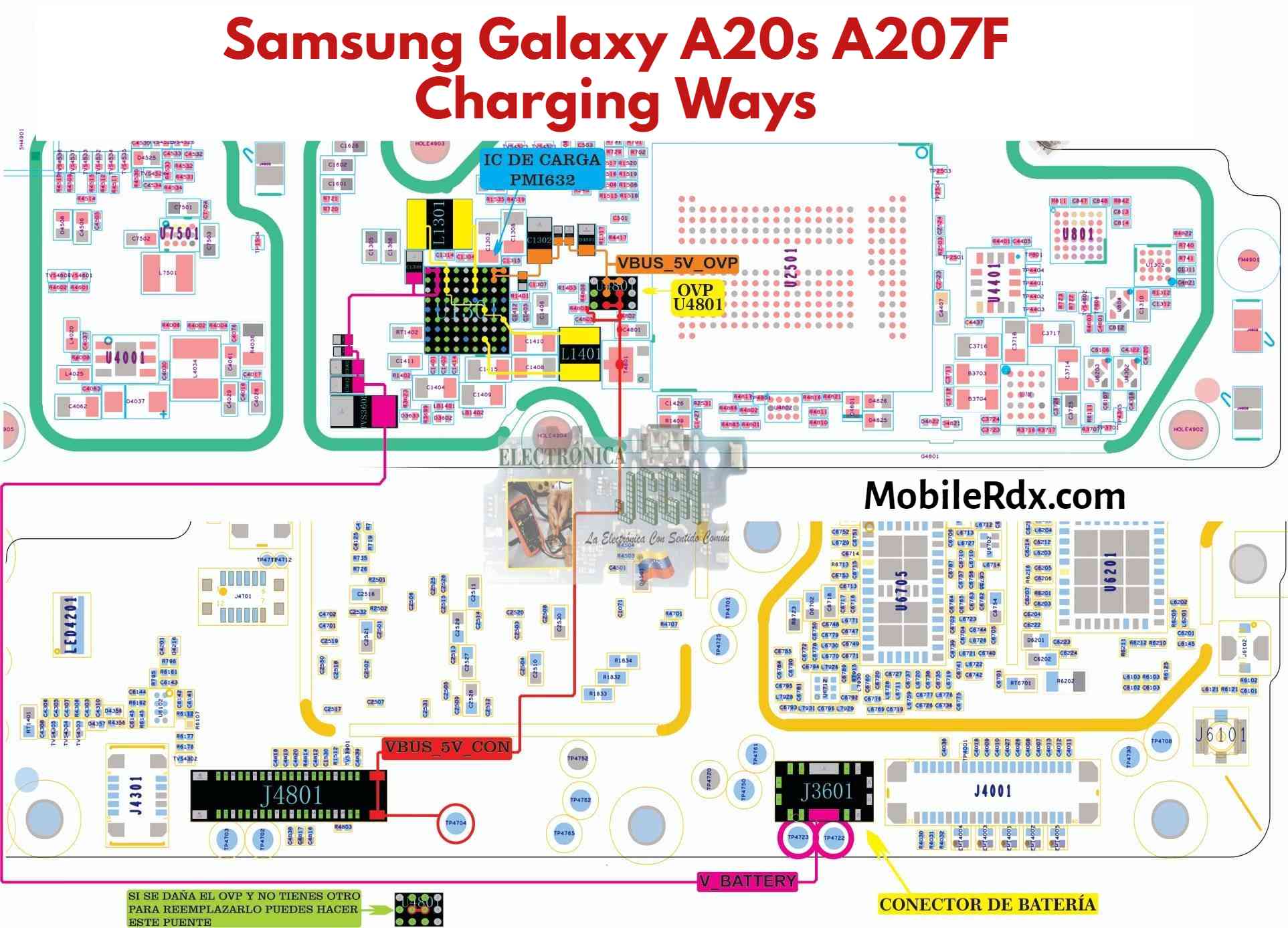 Repair Samsung Galaxy A20s A207F Charging Problem Charging Ways