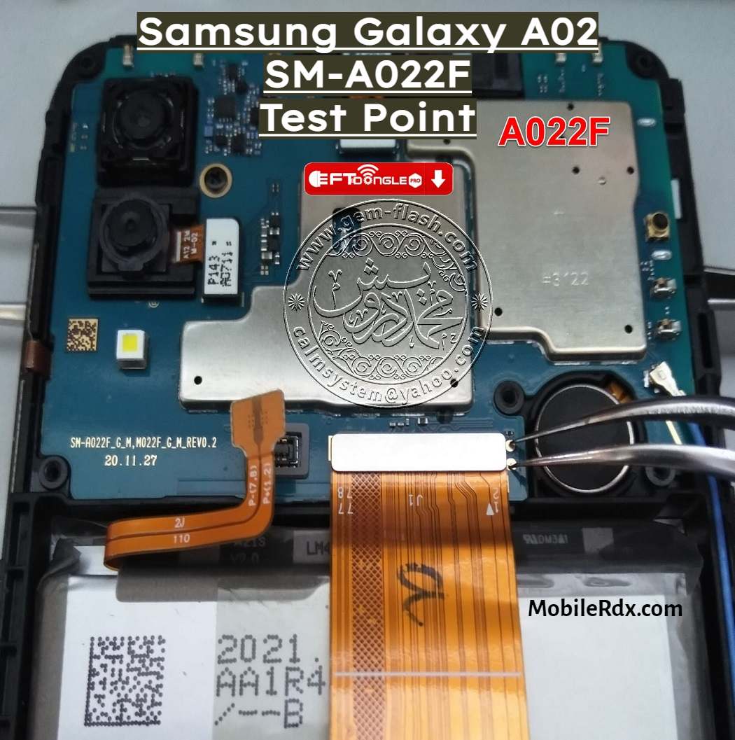 Samsung Galaxy A02 SM A022F Test Point