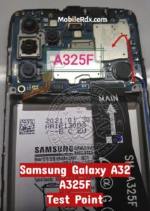 Samsung Galaxy A32 A325F Test Point ISP EMMC PinOUT 213x300