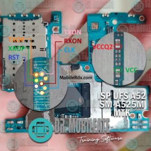 Samsung Galaxy A52 SM A525FA525M ISP UFS PinOUT   Test Point 300x300