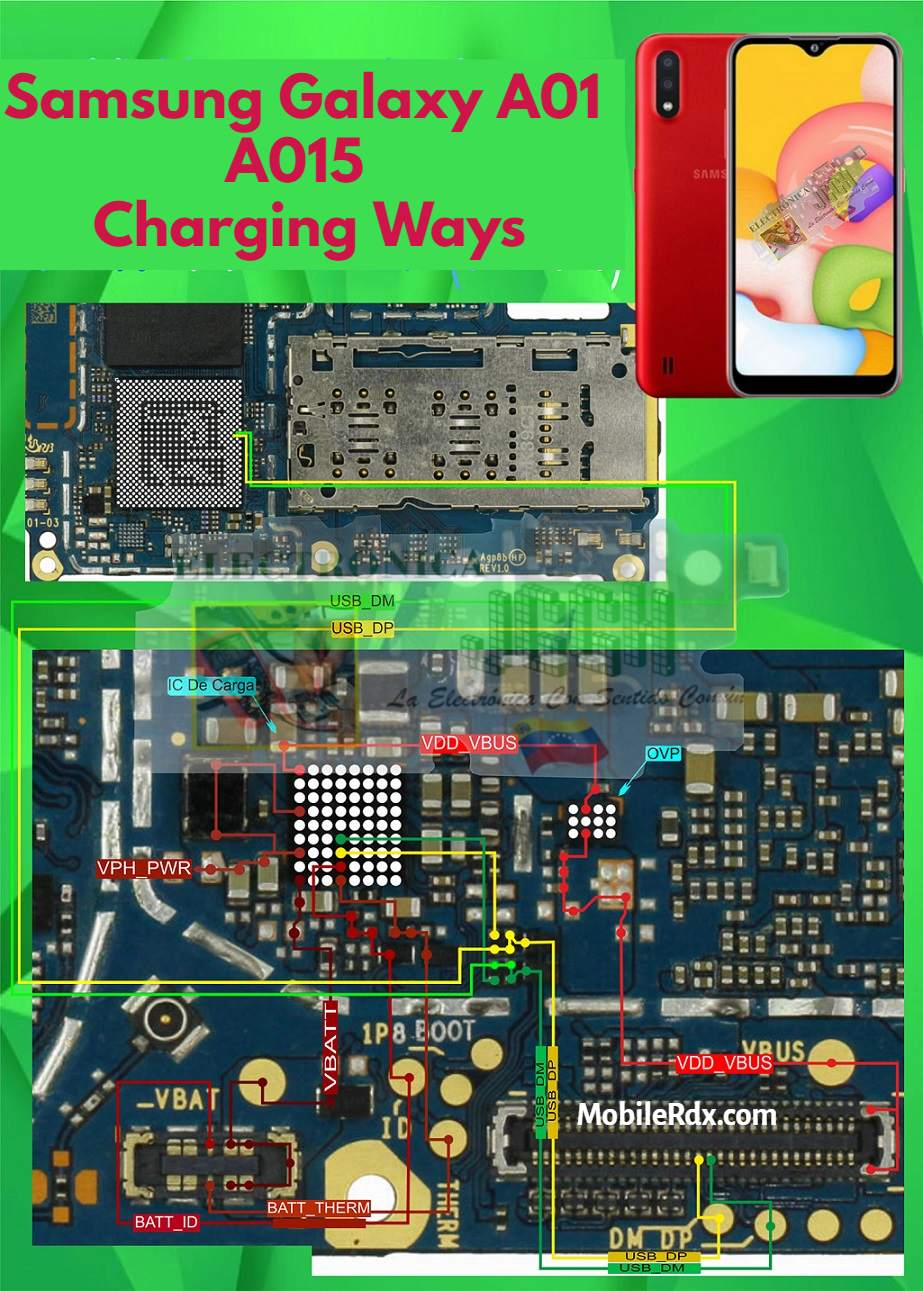 Repair Samsung A01 A015 Not Charging Problems   Charging Ways