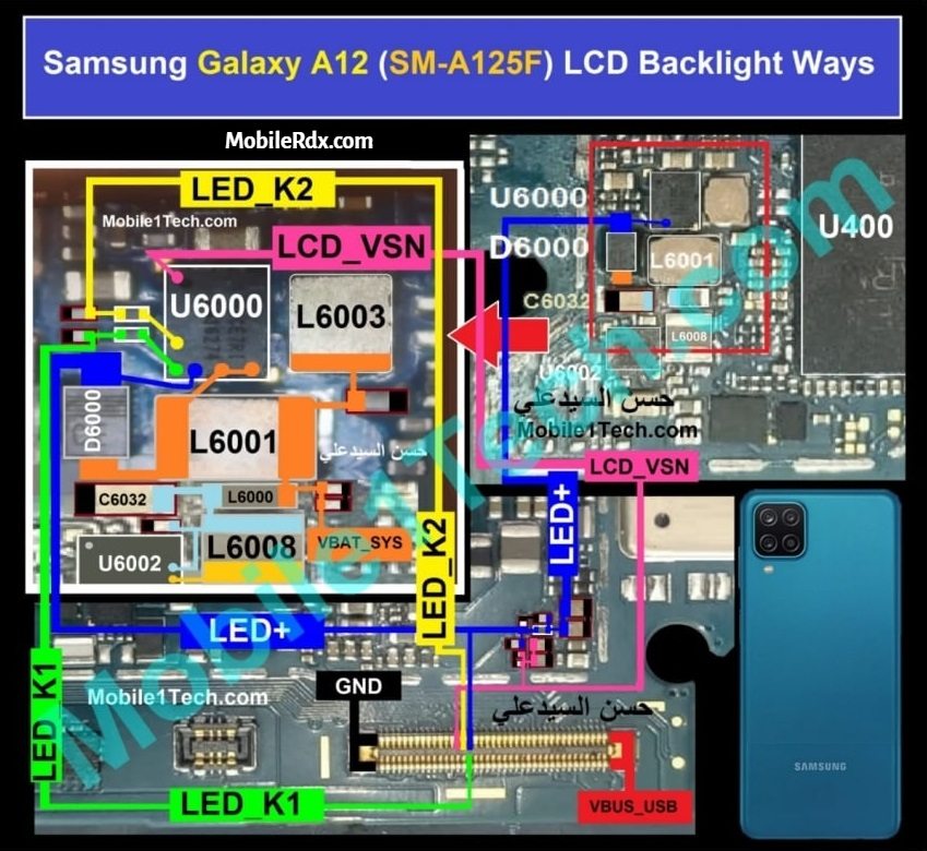 Samsung Galaxy A12 A125F Backlight Ways Display Light Problem Solution