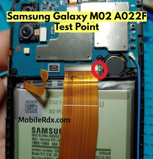Samsung Galaxy M02 A022F Test Point