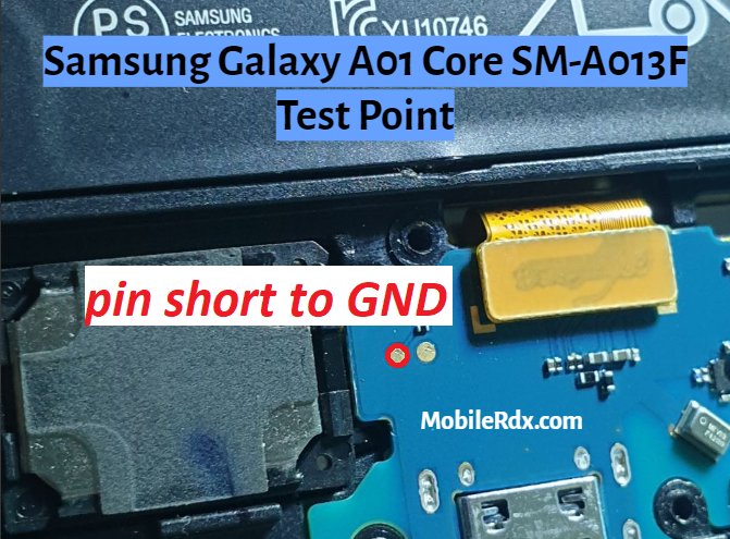 Samsung Galaxy A01 Core SM A013F Test Point