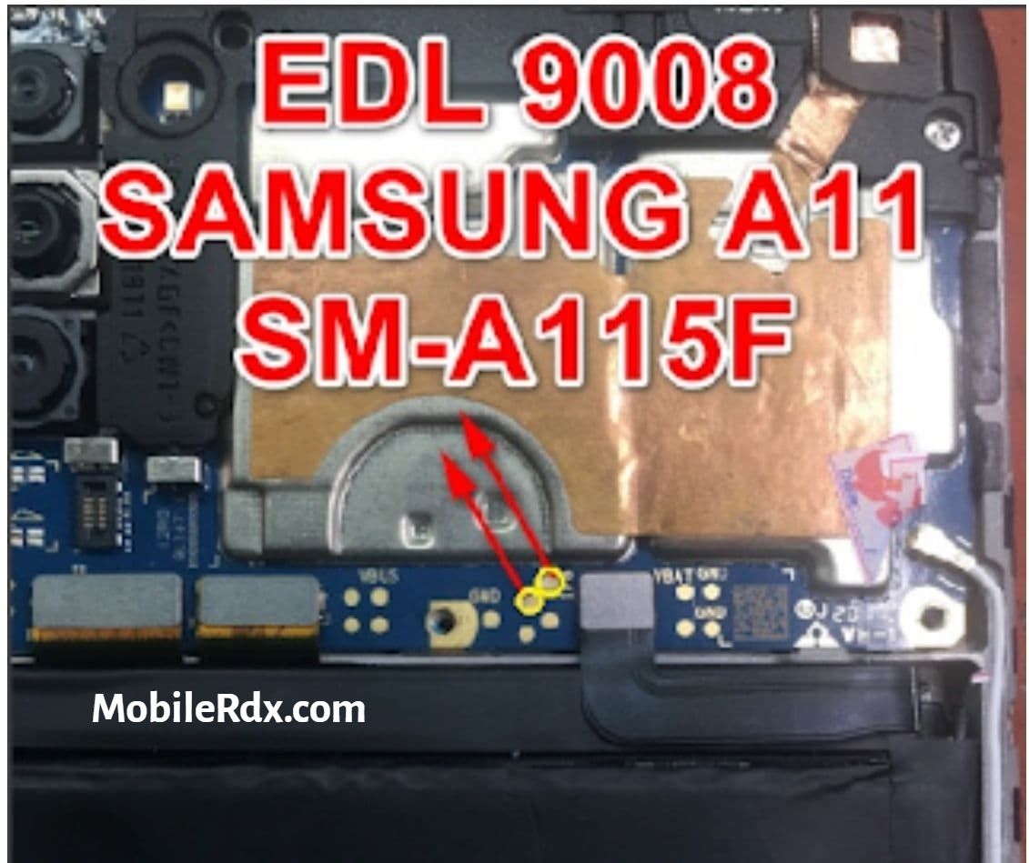 Samsung Galaxy A11 SM A115F Test Point   Reboot Into EDL Mode