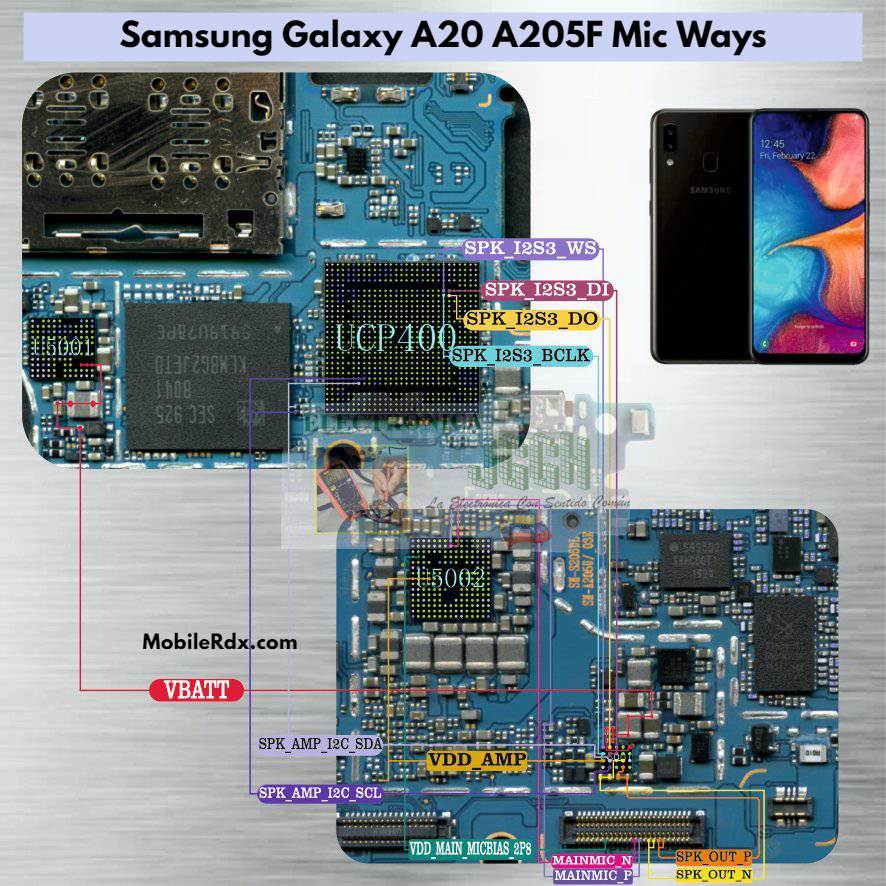 Samsung Galaxy A20 A205F Mic Ways   Mic Problem Solution