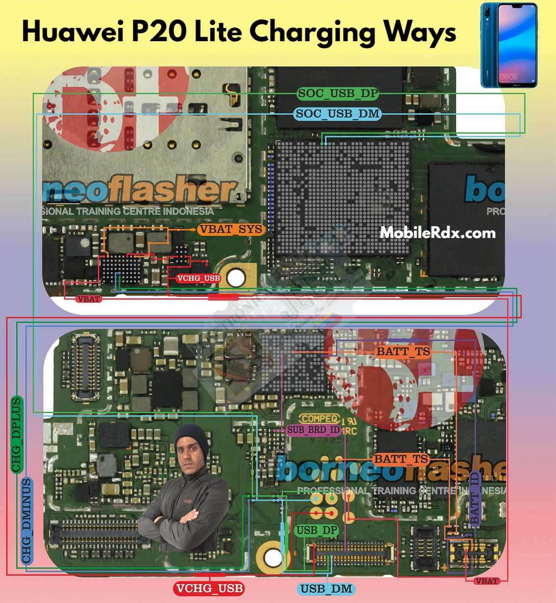 Huawei P20 Lite Charging Ways Repair Not Charging Problem