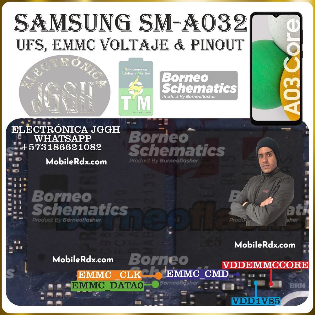 Samsung Galaxy A03 Core SM A032 ISP PinOUT Latest Samsung Galaxy A03 Core SM A032 ISP PinOUT Latest