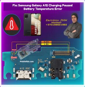 Repair  Samsung Galaxy A12 Charging Paused Problem   Charging Paused   Battery Temperature Error 294x300