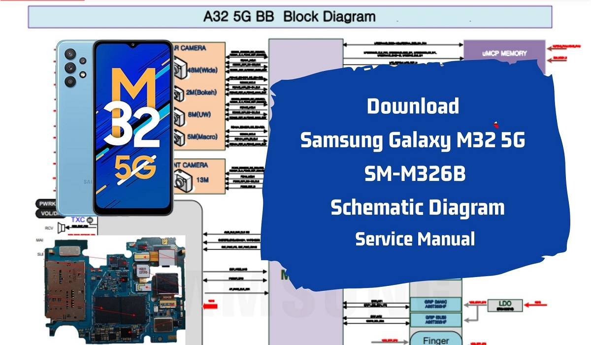 Samsung Galaxy M32 5G SM M326B Schematic Diagram   Service Manual