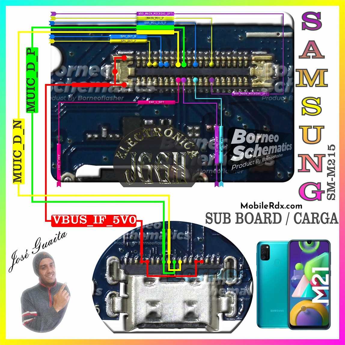 Samsung Galaxy M21 Charging Ways Sub Board Ways Samsung Galaxy M21 Charging Ways Sub Board Ways